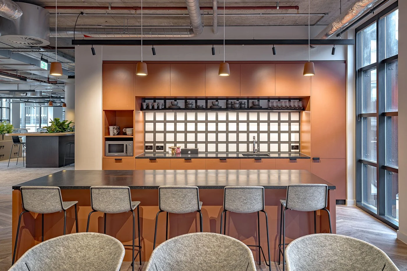 Island and Seating Area